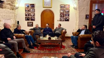 أرسلان استقبل باسيل معزيا وتلقى اتصالا من بري