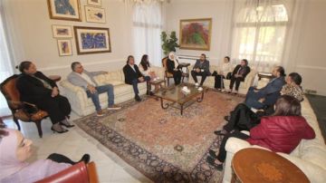 بهية الحريري تستقبل وفودا تربوية في صيدا