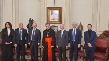 البطريرك الراعي التقى السفير اماني والمطران قصارجي