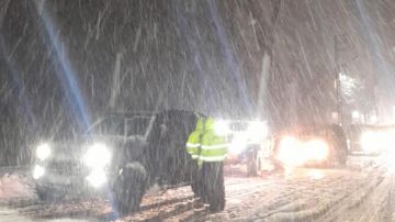 بالصور: قوى الأمن عالأرض في الطقس العاصف