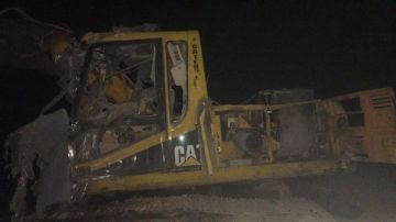 ليلا: ألقت مسيرة قنبلة على حفارة في بلدة ميس الجبل