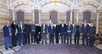 سلام التقى وفدا من رابطة الاساتذة المتعاقدين في الجامعة اللبنانية