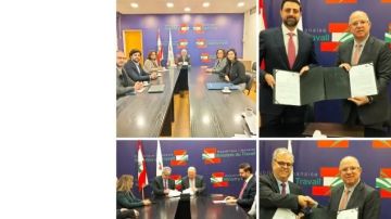 وزير العمل وقع مذكرتي تفاهم مع شركتي داتافيرا و انتاليو وتابع موضوع الحماية الاجتماعية 