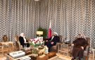 الوزير القطري د. الخليفي يستقبل بهية الحريري ونجلها نادر الحريري - lb