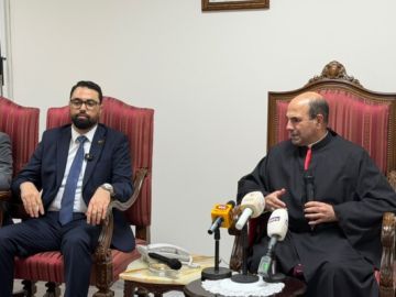 المطران جوزف معوض إستقبل القائم بأعمال السفارة السورية في لبنان المطران جوزف معوض إستقبل القائم بأعمال السفارة السورية في لبنان