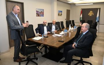 جابر بحث مع وفد من الـUNDP بأعماله واستثماراته في قطاع الطاقة في لبنان جابر بحث مع وفد من الـUNDP بأعماله واستثماراته في قطاع الطاقة في لبنان