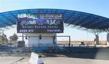 هيئة المعابر والمنافذ السورية: إغلاق معبر نصيب الحدودي مع الأردن هيئة المعابر والمنافذ السورية: إغلاق معبر نصيب الحدودي مع الأردن