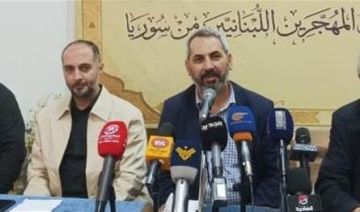 مؤتمر صحافي في بعلبك للجنة متابعة المهجرين اللبنانيين من سوريا مؤتمر صحافي في بعلبك للجنة متابعة المهجرين اللبنانيين من سوريا