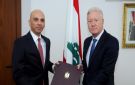 رجي تسلم من سفير مصر أوراق اعتماده