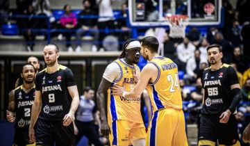 الرياضي يكتسح سلة استانا بفارق 49 نقطة ويتصدر مجموعة غرب اسيا ببطولة وصل..