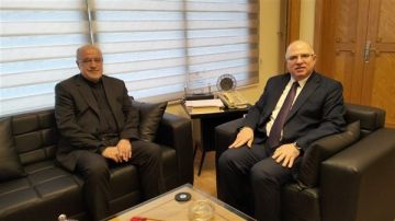 الوزير حيدر يلتقي السفير الايراني