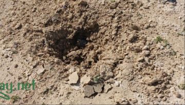 محلقة اسرائيلية ألقت قنبلة قرب جرافة في بلدة معروب