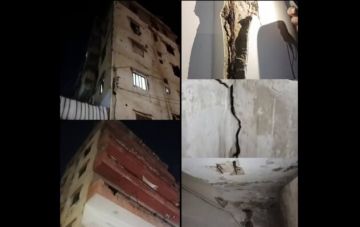 إخلاء فوري لمبنى تقطنه عدد من العائلات على أوتوستراد البداوي