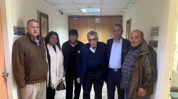 وفد اتحاد نقابات عمال فلسطين فرع لبنان يزور إدارة مستشفى دلاعة
