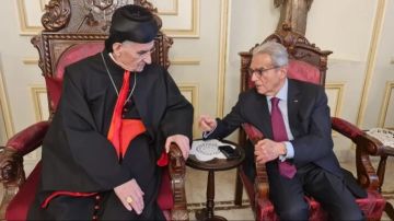 الراعي بحث مع وديع الخازن الاوضاع العامة