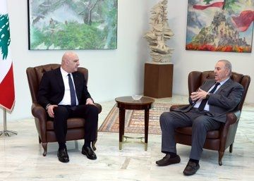 الرئيس عون يجري مباحثات مع إياد علاوي