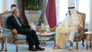 أمير قطر يستقبل لاريجاني لبحث تعزيز التعاون والأمن الإقليميين
