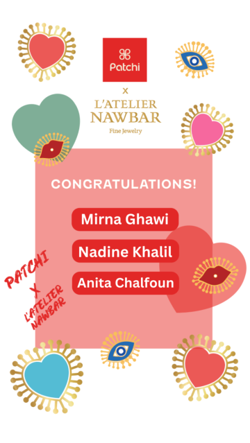 Winners Revealed: Patchi x L Atelier Nawbar Valentine s Collaboration