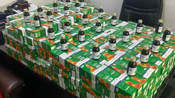 حتى الدواء... بالصورة: ضبط دواء سعال مهرب!