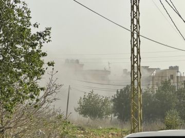 الطيران الحربي الإسرائيلي استهدف المنزل المهدد في بلدة كفرتبنيت