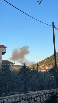 غارات إسرائيلية على مرتفعات اللويزة واقليم التفاح ومحيط سجد