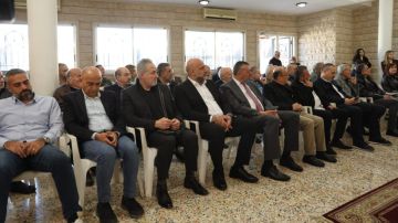 احتفال في قاعة كنيسة السيدة في الشويفات تكريما للقنصل الروسي الكسي كروغلوف