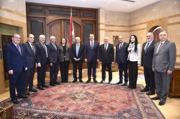 بري استقبل رئيس مجلس القضاء الأعلى ونقيب محامي طرابلس وأعضاء مجلس النقابة