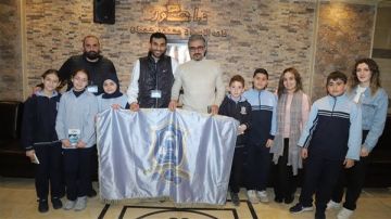 وفد من طلاب مدرسة صور الدولية TCS زار مجموعة يا صور مهنئا بحلول شهر رمضان المبارك