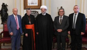 الراعي استقبل وفدا من المجلس الإسلامي الشيعي الأعلى وتسلم منه دعوة إلى إفطار رمضاني