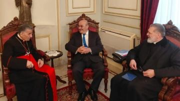 الراعي بحث مع عسيران في الأوضاع المحلية والإقليمية واستقبل رئيس المركز الدولي للدراسات الاستراتيجية والإعلام