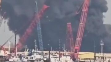 بالفيديو: حرائق هائلة بسبب الصواريخ بالفيديو: حرائق هائلة بسبب الصواريخ