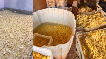 أطنان من الثوم والبطاطا الفاسدة أطنان من الثوم والبطاطا الفاسدة