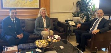 رسامني بحث مع وفد من الخطوط الجوية الفرنسية بتعزيز التعاون وعرض مع حبيش شؤونا إنمائية