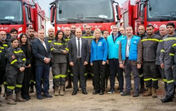 خريش تسلم آليات وتجهيزات متخصصة مقدمة هبة من الـUNHCR دعما للدفاع المدني خريش تسلم آليات وتجهيزات متخصصة مقدمة هبة من الـUNHCR دعما للدفاع المدني