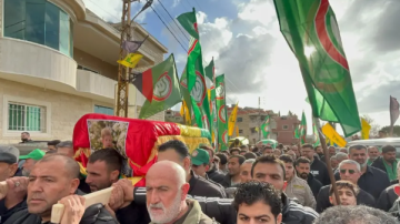 بلدة يانوح تشيع شهداءها الثلاثة بمأتم شعبي حاشد