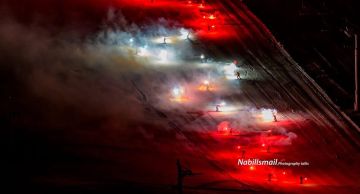 كرنفال المزار كفردبيان: مشاعل الحب ترسم علم لبنان على الثلج