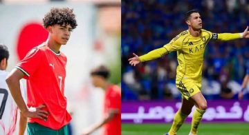 بعمر 15 عاما فقط كريستيانو رونالدو جونيور يتفوق على والده طولا