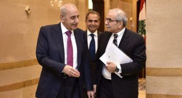 بري يلتقي سلام في عين التينة بري يلتقي سلام في عين التينة