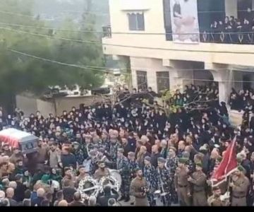 في يانوح تشييع الطفل علي جابر ووالده المعاون أول في قوى الأمن