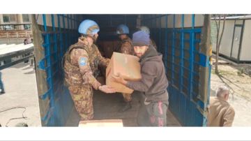 الوحدة الإيطالية في اليونيفيل قدمت مساعدات إلى النازحين في صور