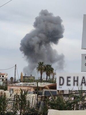 غارة ثانية على المبنى المهدد في العباسية دمرته بالكامل