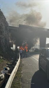 لا غارة على خلدة بعكس ما يشاع بل احتراق سيارة نتيجة احتكاك كهربائي