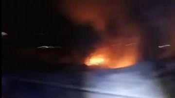 بالفيديو: اللحظات الأولى بعد غارة عنيفة