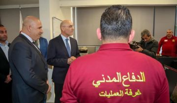 الحجار تفقد غرفة عمليات الدفاع المدني في بيروت: الوزارة ستبقى إلى جانب المواطنين لتوفير كل ما يلزم لمواكبة حاجاتهم