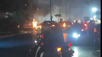 بالفيديو: استهداف دراجة نارية على الأوزاعي بالفيديو: استهداف دراجة نارية على الأوزاعي