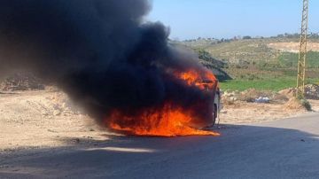 بالفيديو: استهداف سيارة في شارنيه - قضاء صور