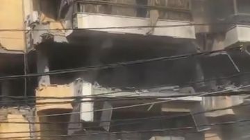 بالفيديو: استهداف شقة في الضاحية