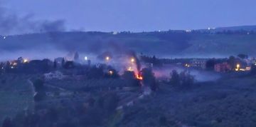 الجيش الإسرائيلي أشعل النيران في المنازل في بلدة عدشيت القصير في قضاء مرجعيون