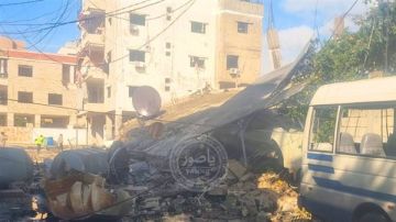 غارة عنيفة استهدفت حي الافق في البرج الشمالي قرب صور