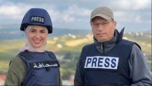 استشهاد الإعلاميين علي شعيب وفاطمة فتوني في غارة جزين